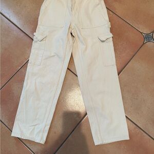 PacSun Cream Straight Leg Pants